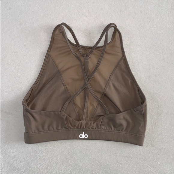 ALO Yoga Tan Sports Bra - Picture 4 of 11